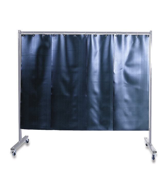 1-panel mobile protection welding strip screen curtain dark green matt